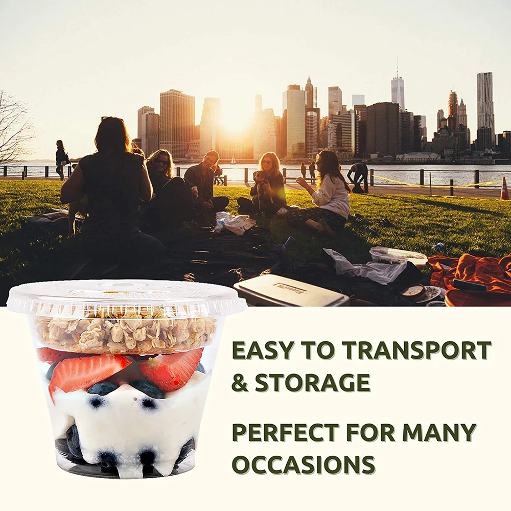 Прозрачный одноразовый пластиковый стаканчик с плоской крышкой 300 мл детский