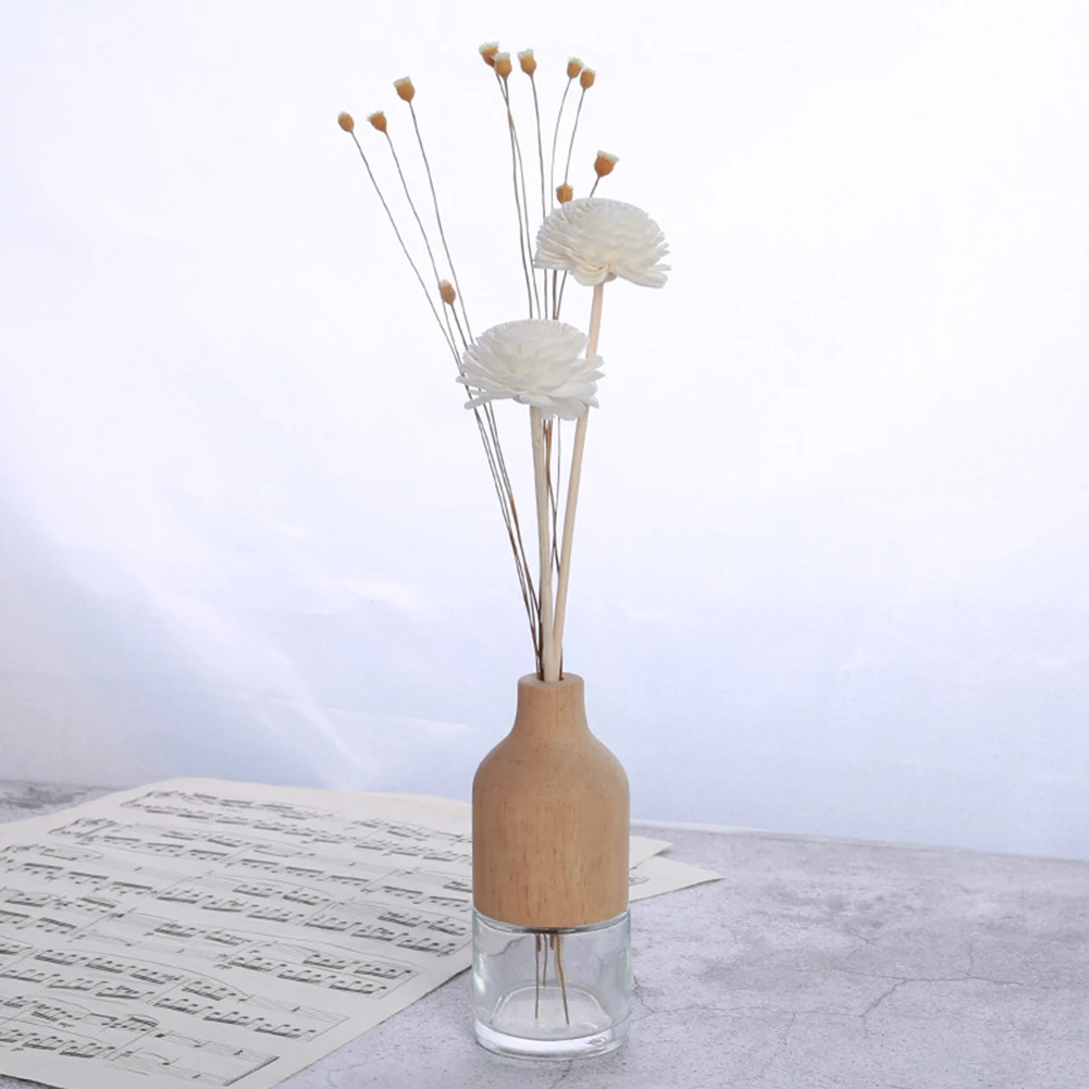 5pcs Daisy Flower Rattan Reeds Fragrance Diffuser Non-fire Replacement Refill Sticks Home Living Room Aromatic Incense