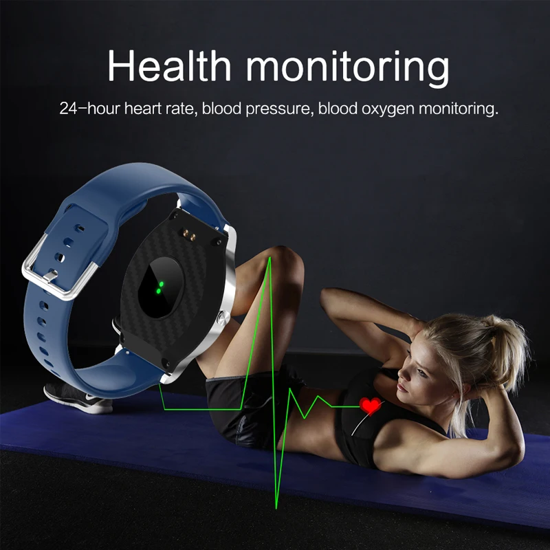 

Sports Smart Watch Men 1.3 Inch Full Touch Screen Ip67 Waterproof Long Standby Weather Forecast Smartwatch Smart Bracelet Fitbit