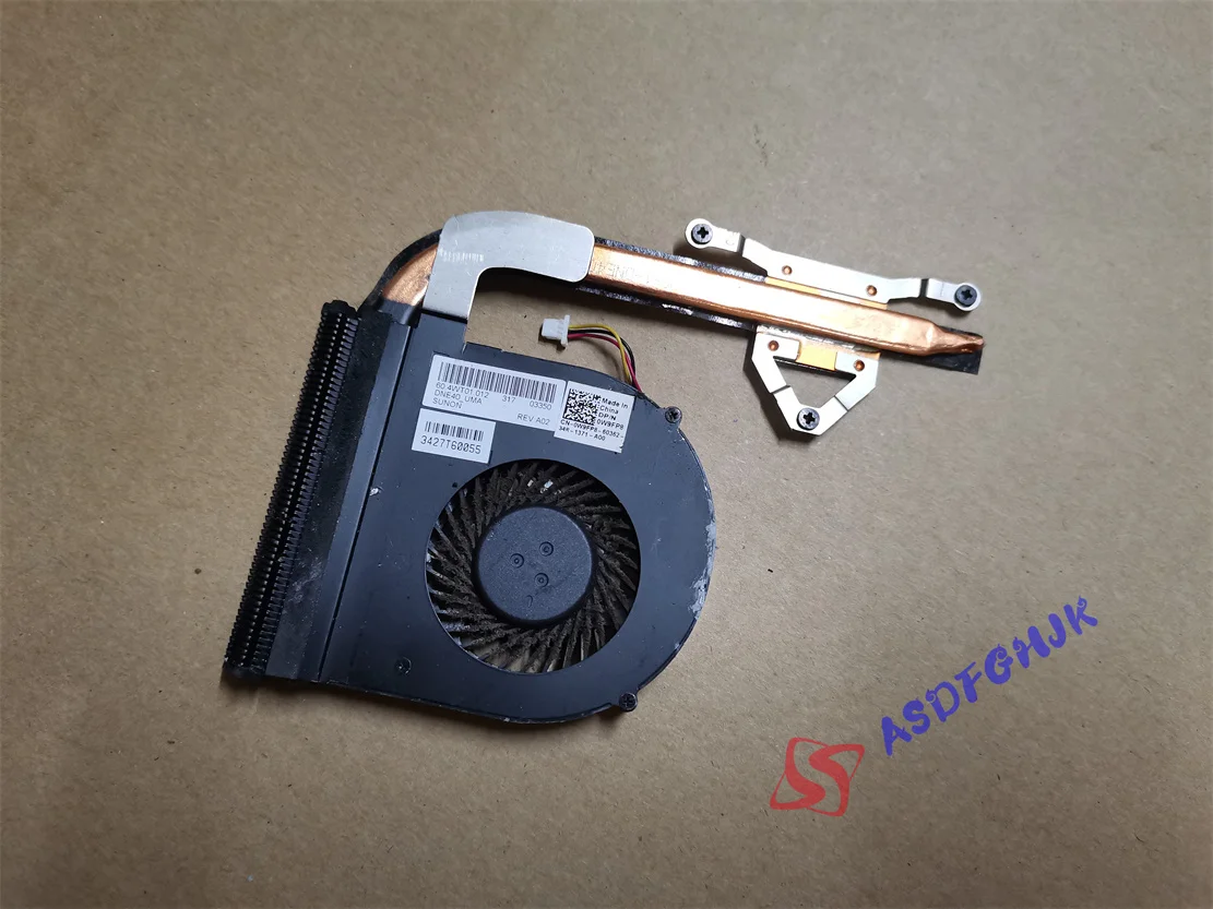 

Оригинальный теплоотвод и вентилятор для Dell Inspiron 14R 14R-5421 W9FP8 0W9FP8