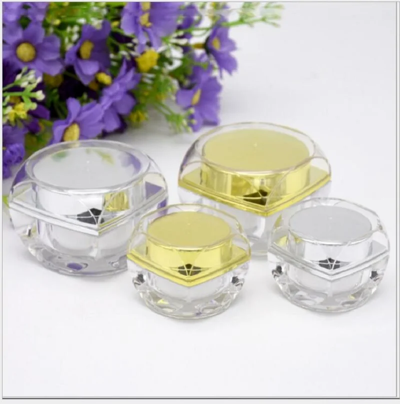 10g empty plastic acrylic bottle jar pot for eye cream serum essence sample test art nail skin care cosmetic packing | Красота и