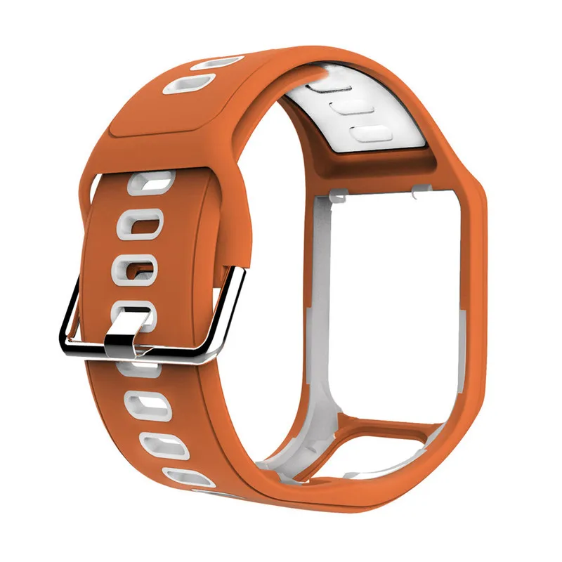 

Suitable for Tomtom 2/3 Smart Watch Silicone Strap Two-color Replacement Wristband