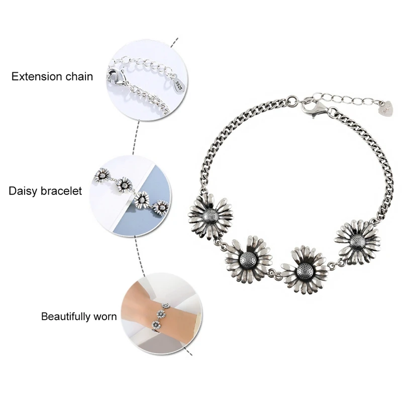 

Daisy Bracelet Female Niche Design New Student Sunflower Friendship Bracelet For Female Girl Valentine's Day Birthday Gift