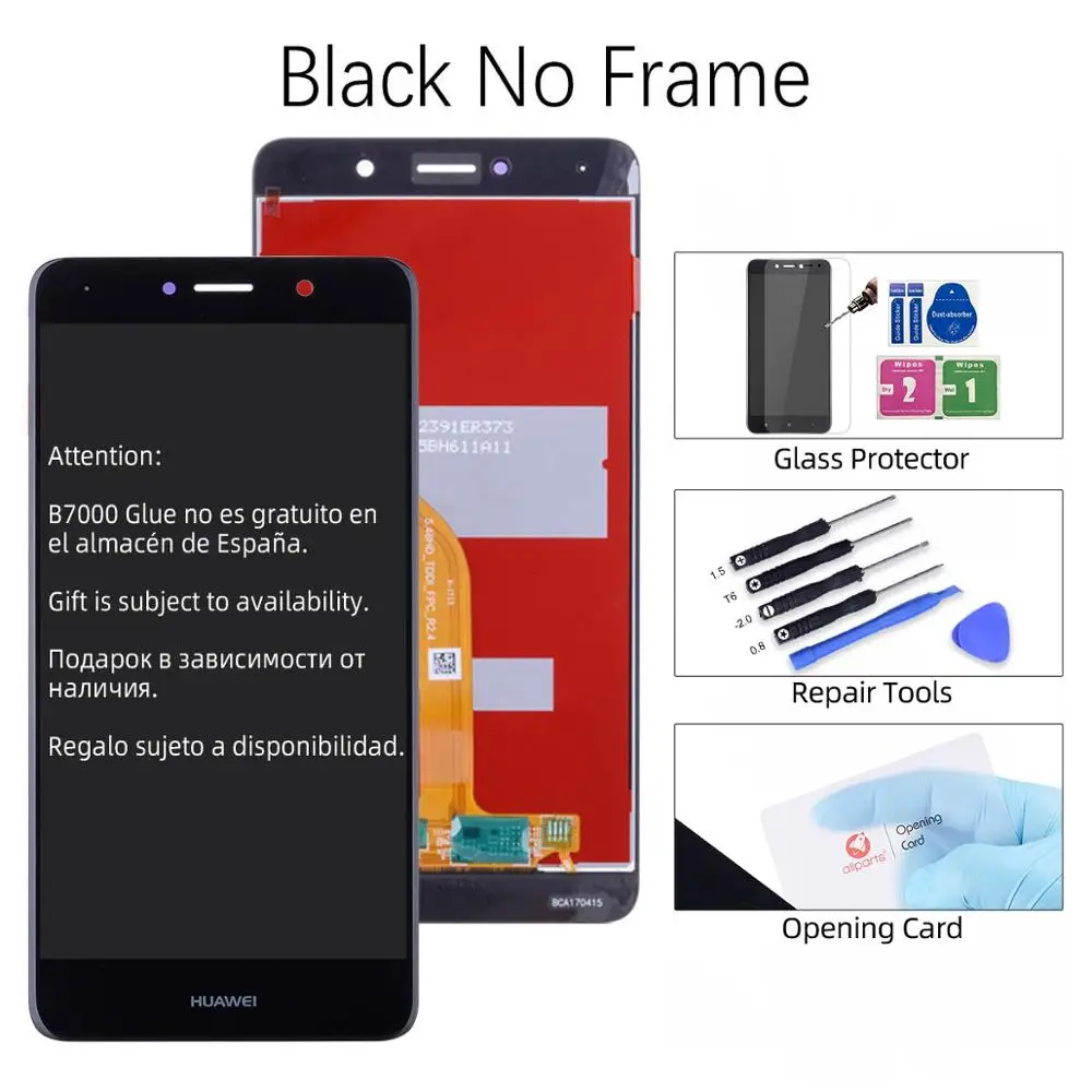 Дисплей для HUAWEI Y7 Prime LCD в сборе с тачскрином 5.5'' Nova Lite Plus LCD - Цвет: Black No Frame