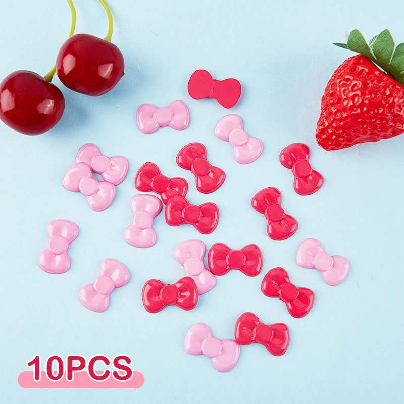 

10PCS mini bow Doll Housescene model DIY handmade jewelry accessories New