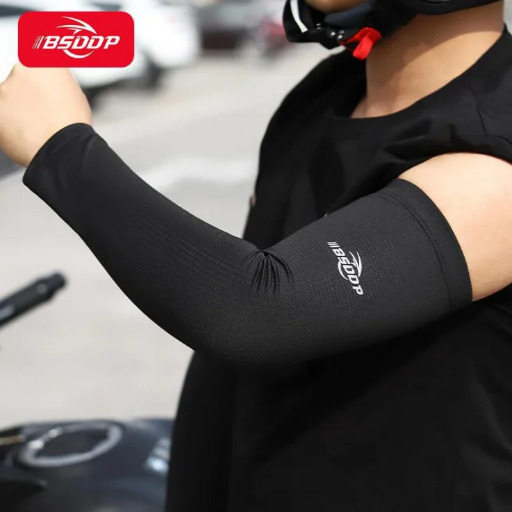 Universal Motorcycle Electric Bike Mountain Bike Breathable Sunshade Anti-UV Riding Outdoor Ice Silk Sunscreen Sleeve