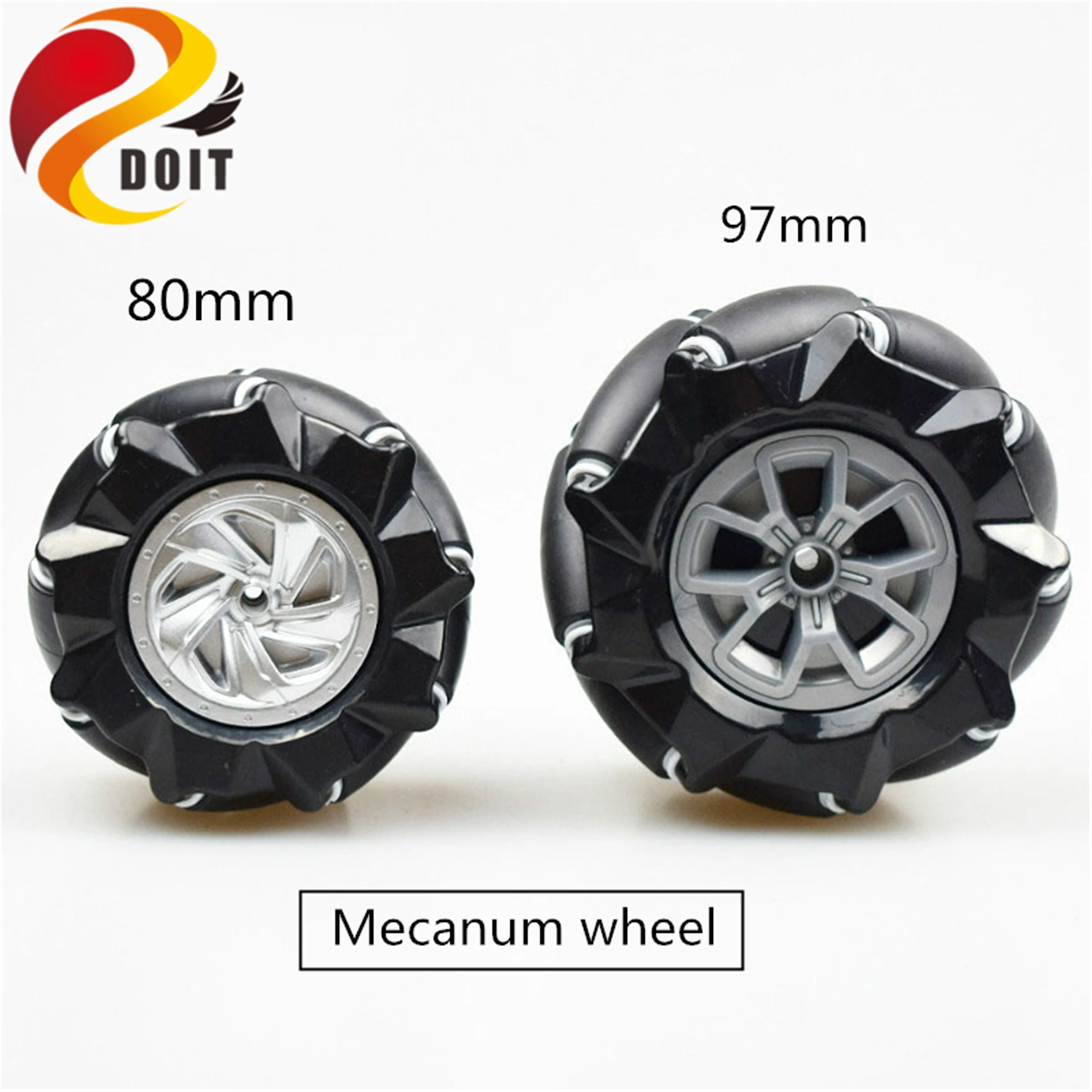 

80/ 97mm Mecanum Wheel + 4mm/6mm Motor Coupling Kit 5KG Load Omni Wheel For 2WD/ 4WD Smart Robot Car Chassis DIY For AGV Drift