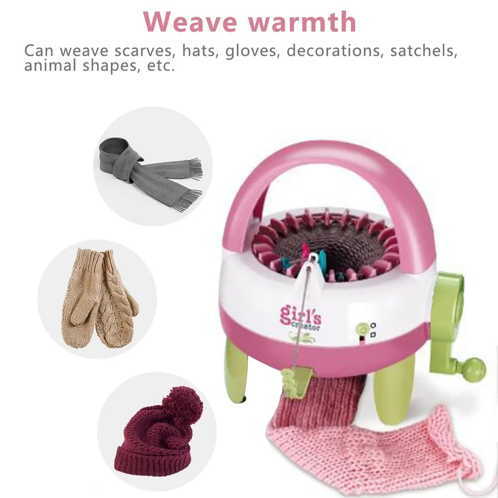 Машинка для вязания шерсти ручной работы 48 спиц цилиндрический шерстяной