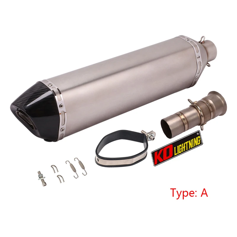 Motorcycle Exhaust Pipe Titanium Middle Slip On 51mm Muffler 570MM Escape Modified for 1190/1050/1090 1290 Super Adventure R/S/T