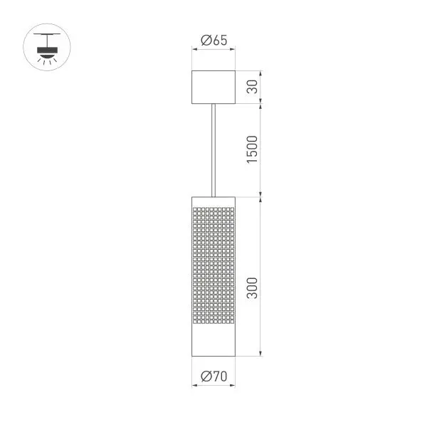 Светильник SP-SPICY-HANG-R70-13W Day4000 (WH 50 deg 230V) (ARL IP20 Металл 3 года) 1 шт Arlight 033680 | Лампы и