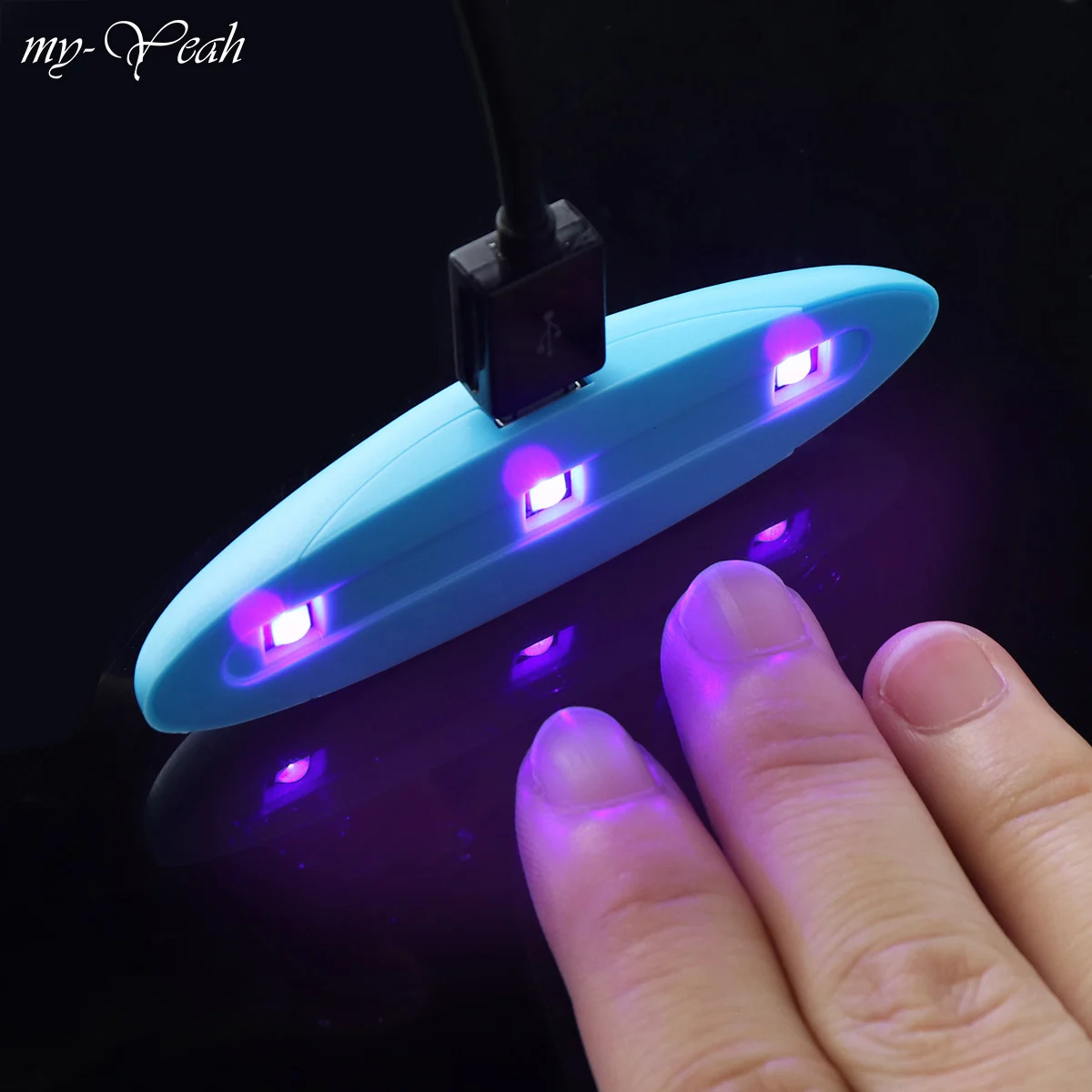 Переносная USB мини-лампа для сушки гель-лака ногтей my-Yeah 3 вт светодиодная лампа