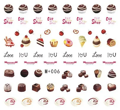 1 лист наклейка для водяного переноса изображения на ноготь ползунки Маникюр