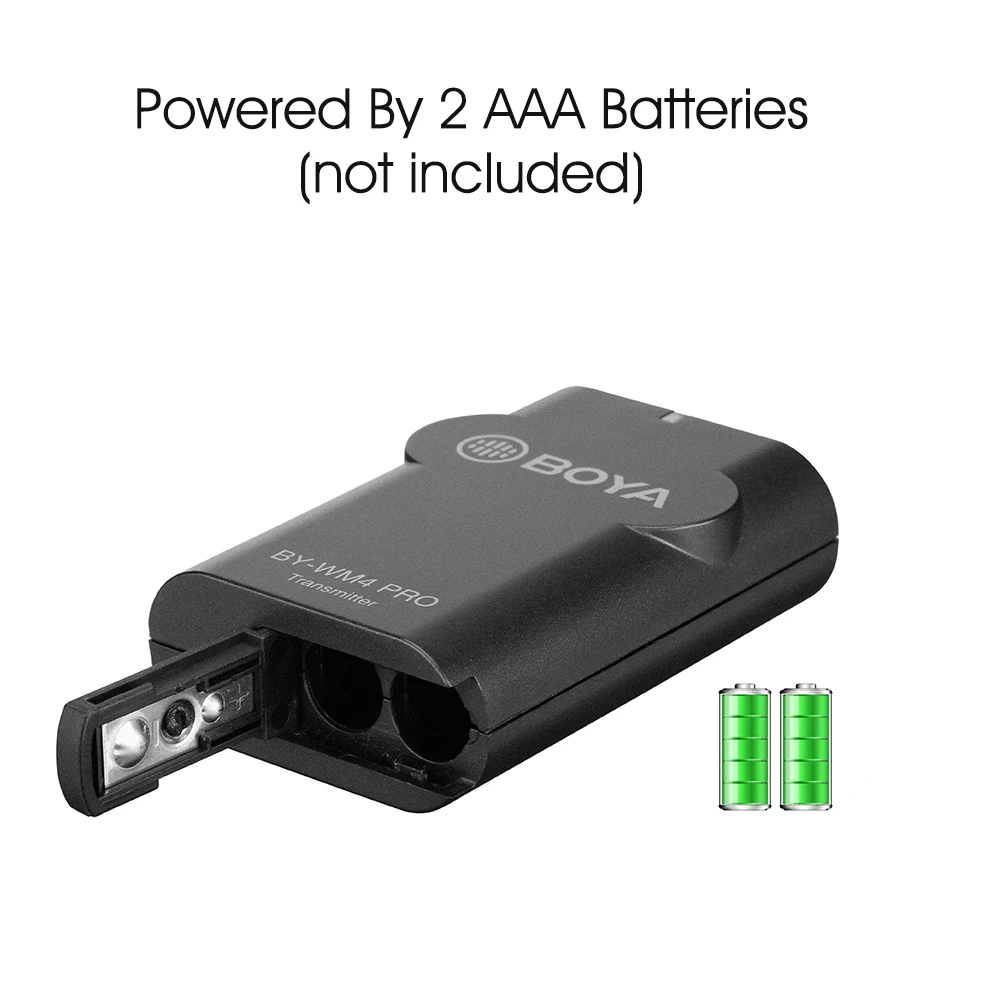 BOYA BY WM4 Pro K2 Портативная Беспроводная микрофонная система 2 4G (двойные Передатчики