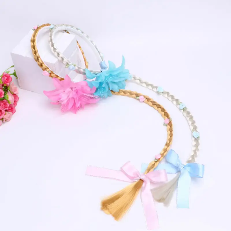 Новый Косплей плетеная тесьма запутанная Рапунцель Принцесса повязка на голову