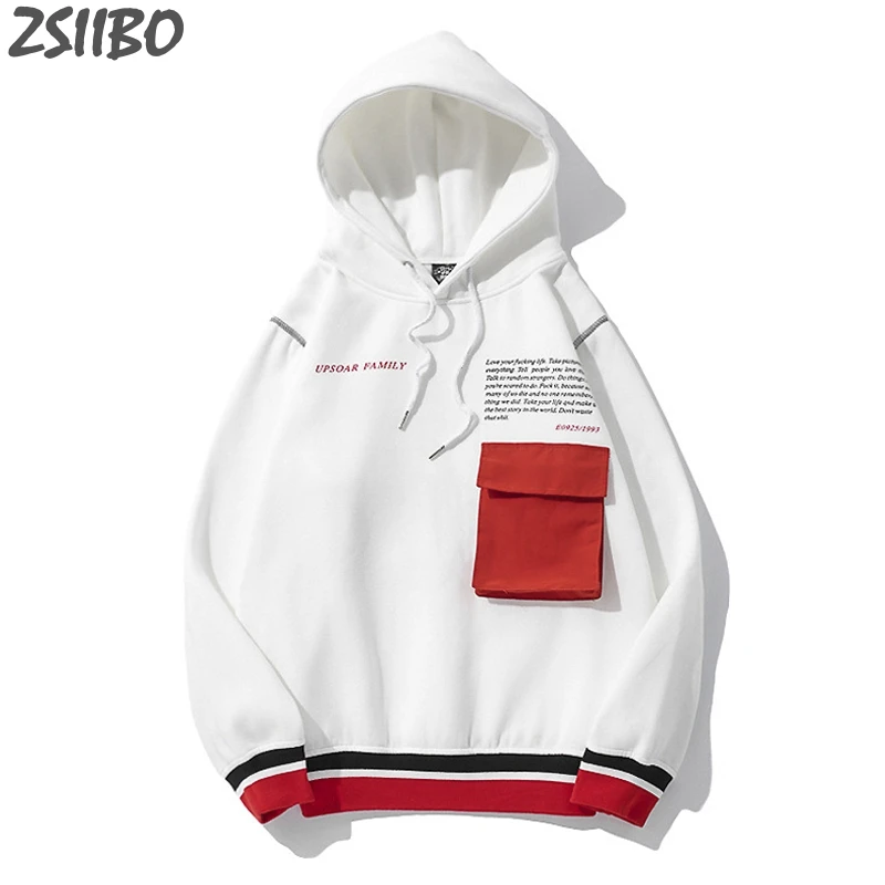 Мужские толстовки унисекс оригинальный Повседневный пуловер с карманами и