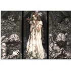 Алмазная 5d Вышивка сделай сам, роза, девочка-вампир, детская Алмазная мозаика, полноразмерная, круглая, сверло, Темный мир, девочка, подарок 2021, N2389