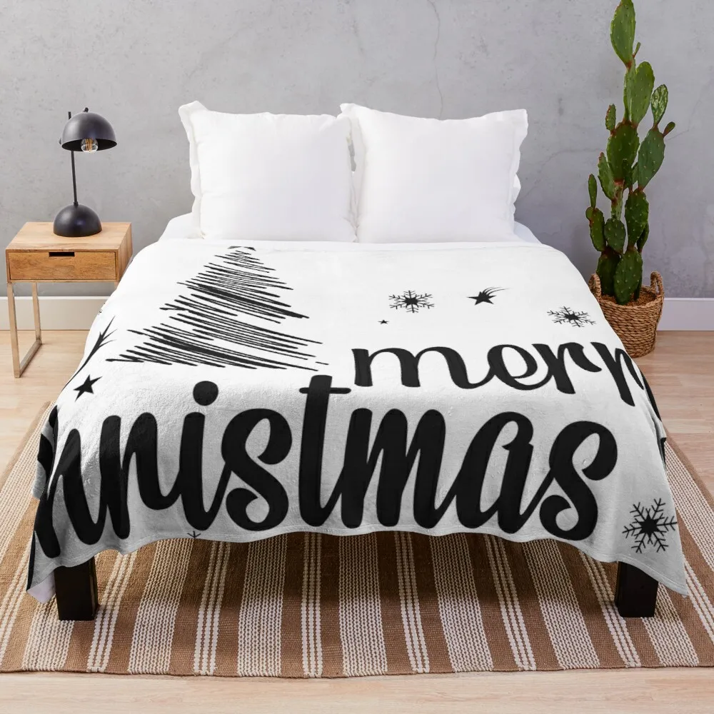

Рождественская типография дизайнерское одеяло плюшевое бархатное теплое украшение для кровати домашнее диванное одеяло подарки для взрос...