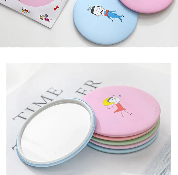 Креативное зеркало для макияжа с ретро рисунком ручные зеркала портативное