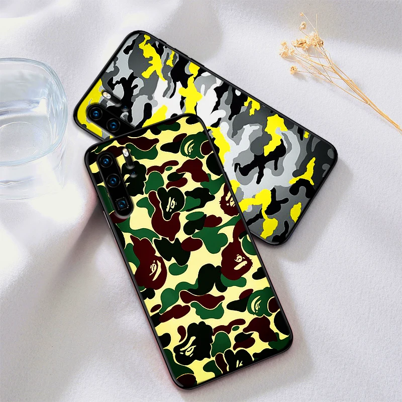Мягкий силиконовый чехол с камуфляжным узором для huawei P30 Lite Pro P Smart 2016 2019 P8 P9 P10 P20 TPU