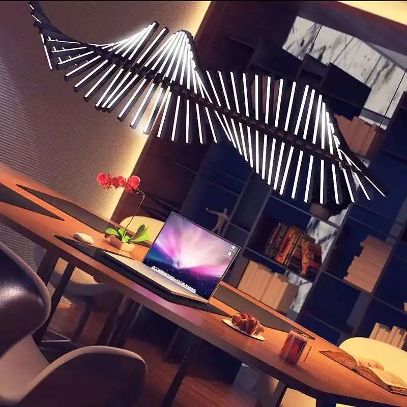 Miglior Moderno HA CONDOTTO L'illuminazione Lampadario Nordic Loft Nero/Bianco Appendere Le Luci Salotto Di Casa Deco Lampada A Sospensione Ristorante Bar Lampade