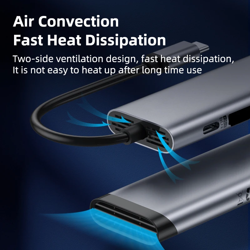 Хагбис USB C концентратор Type к HDMI-совместимый Мульти 3 0 2 адаптер PD Dock SD/Micro SD