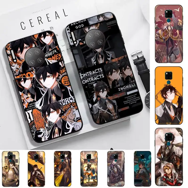 

TOPLBPCS zhongli genshin impact Phone Case for Huawei Mate 20 10 9 40 30 lite pro X Nova 2 3i 7se
