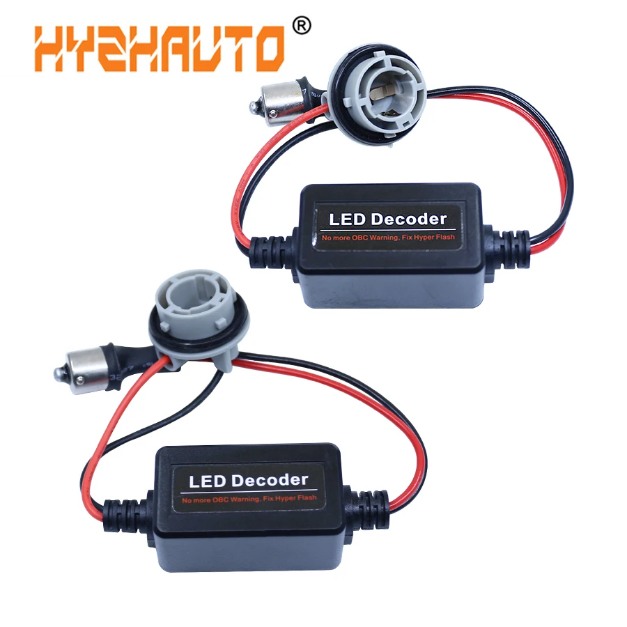 Кабель резистора HYZHAUTO T20 1156 1157 Canbus S25 BA15S 7440 W21W P21W PY21W кодекатор ошибок без мерцания