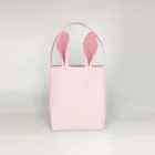 Пасхальный кролик сумка мешок для хранения корзина из джута в декорированном мешковиной горшке уши ведро конфеты мешок подарка праздника праздничный вечерние поставки Fastship