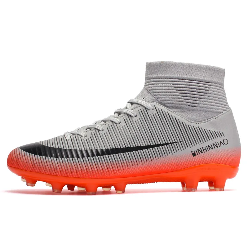 Superfly Men Boys Soccer Shoes Football Boots High Ankle Kids Cleats Training Sport Sneakers Size 35-45 Futsal Shoe Dropshipping