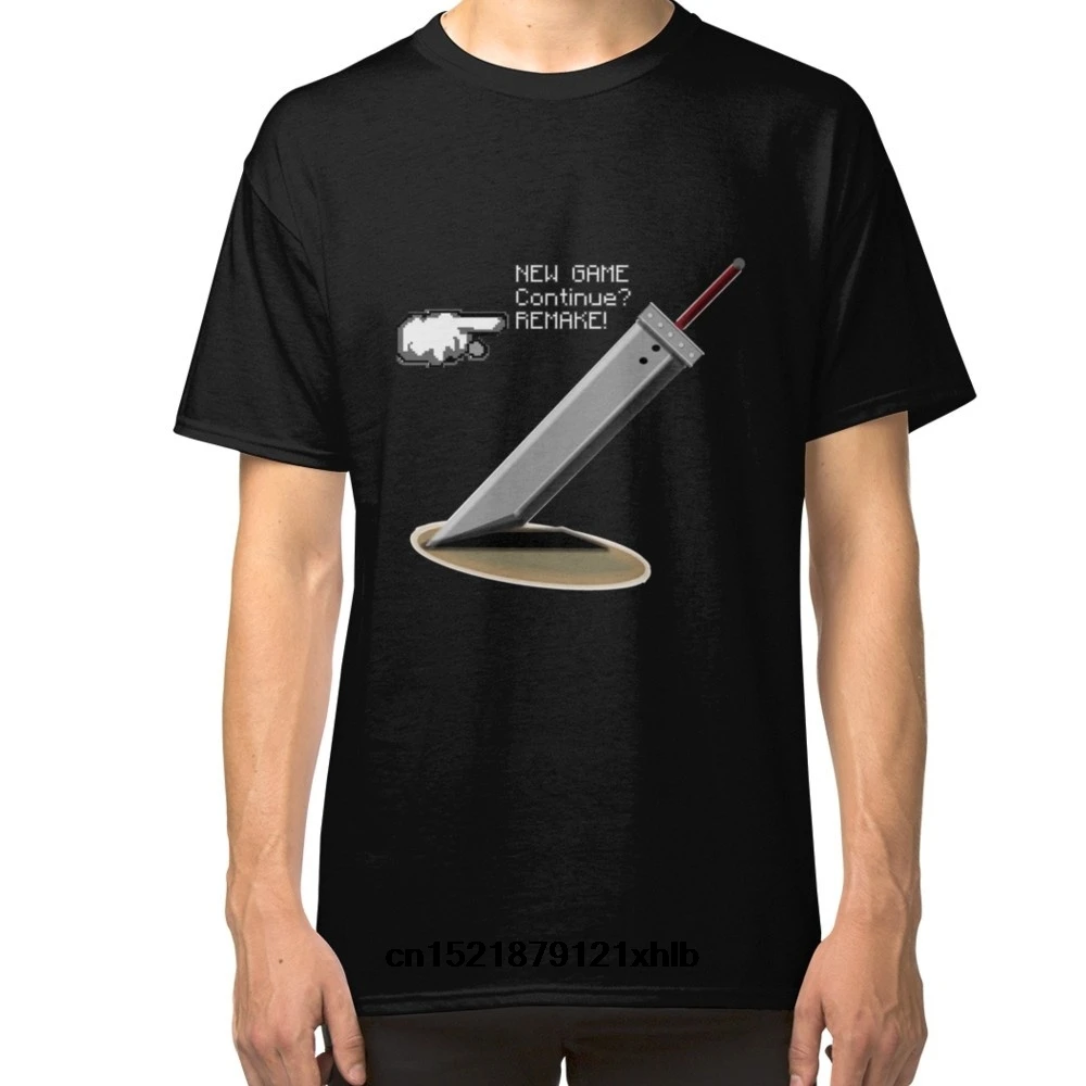 Мужская футболка Final Fantasy 7 наконец обещание было сделано забавная новинка wo для