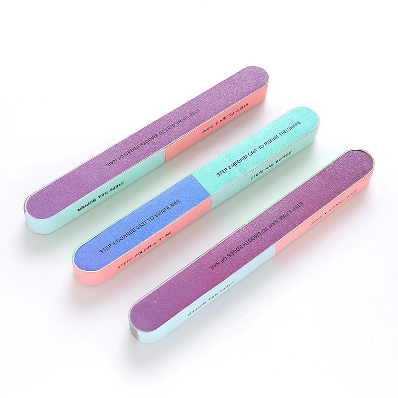 Nail File Professional Manicure Pedicure Portable Buffer Block Polishing Sponge Sandpaper Sanding Nail Sanding Files Buffer