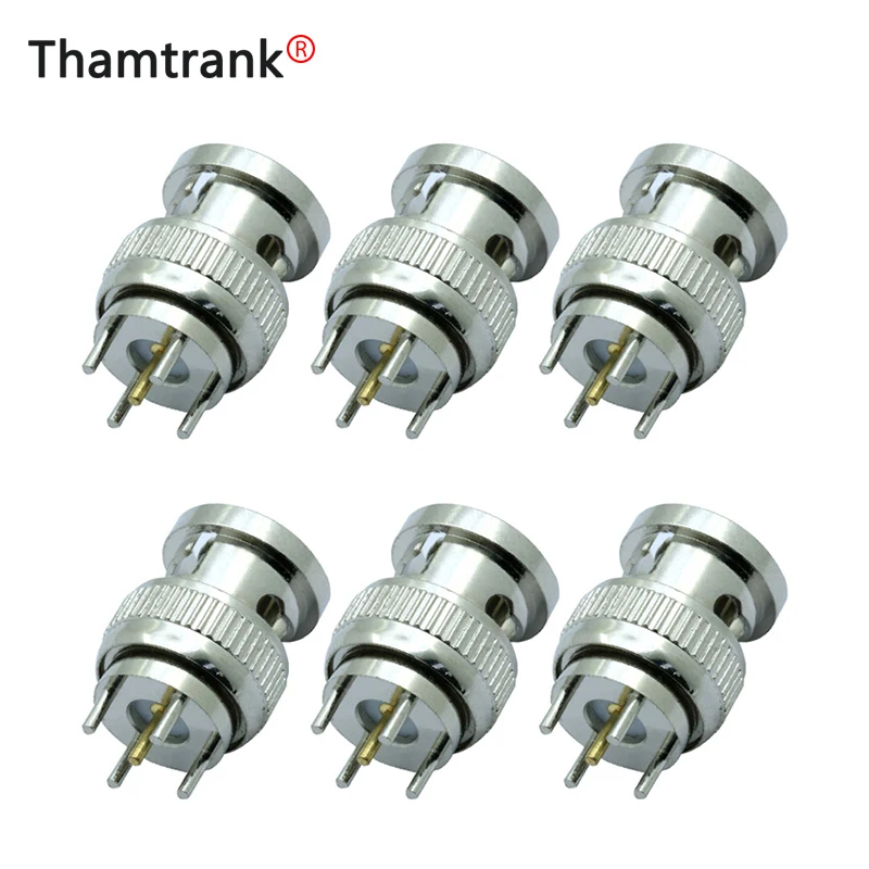 10 шт./лот BNC мужской ПК MONLUT pc коннектор печатной платы крепление 4 Pin Мужской центр