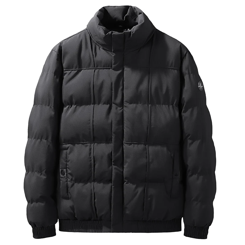 Winter Jacket Men Thicken Warm Cotton-padded Casual Mens Jackets Slim Fit Stand Collar Youth Winter Jackets and Coats For Men