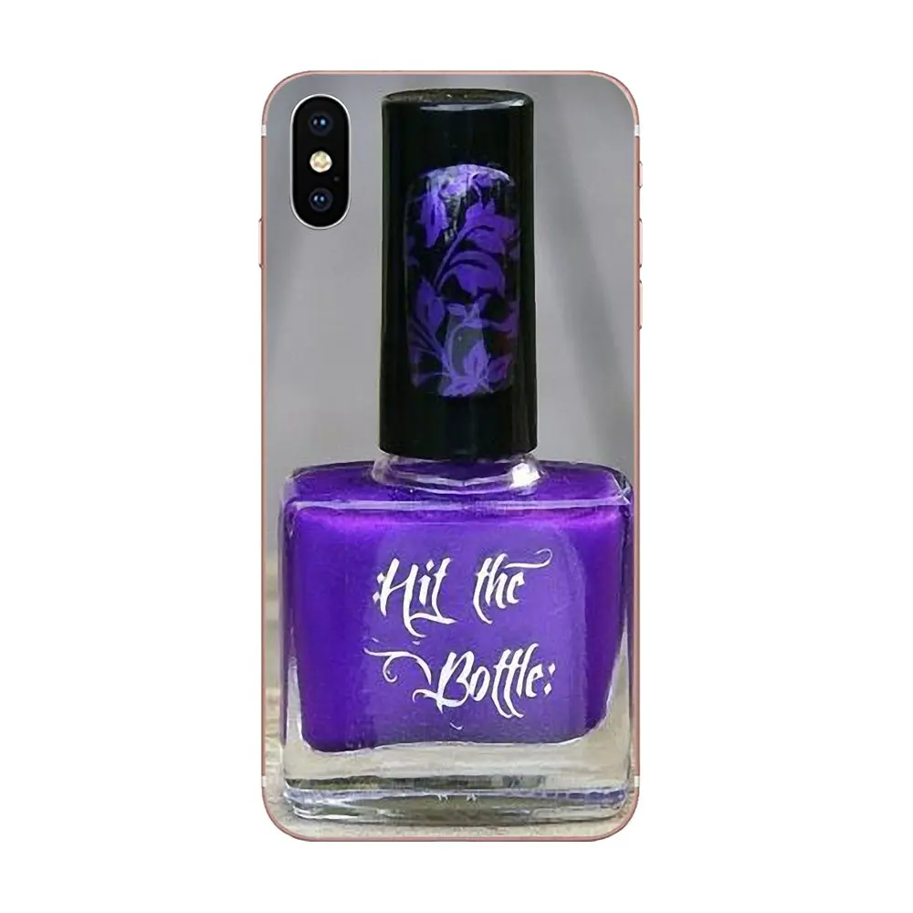 Мягкий ТПУ Capa флаконы для духов лак ногтей Apple iPhone 4 4s 5 5C 5S SE 6 6S 7 8 Plus X XS Max