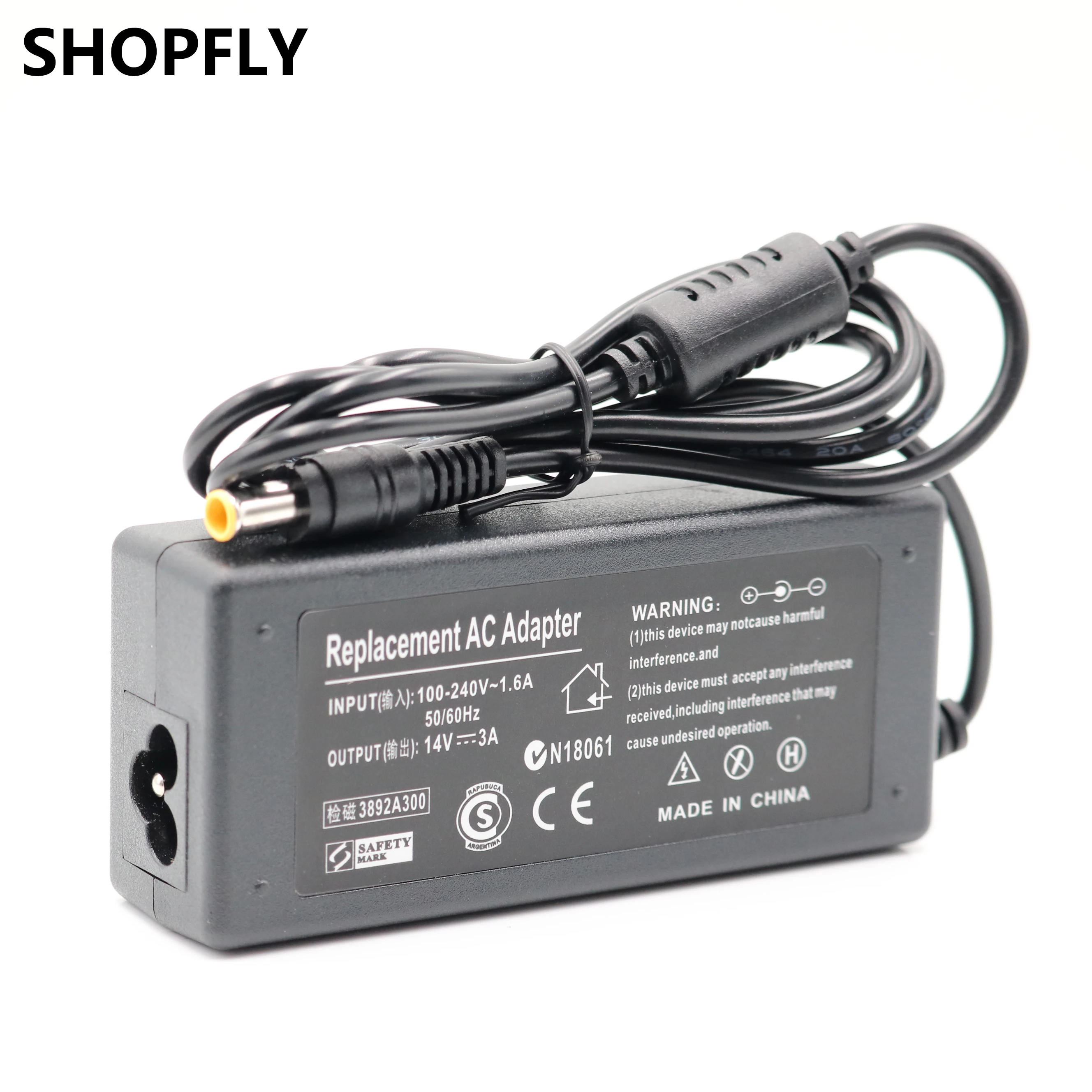 Адаптер 14 В 3 А для ЖК монитора Samsung BX2235 S22A100N S19A100N S22A200B S22A300B S23A300B S19A300B S20A300B|Адаптеры