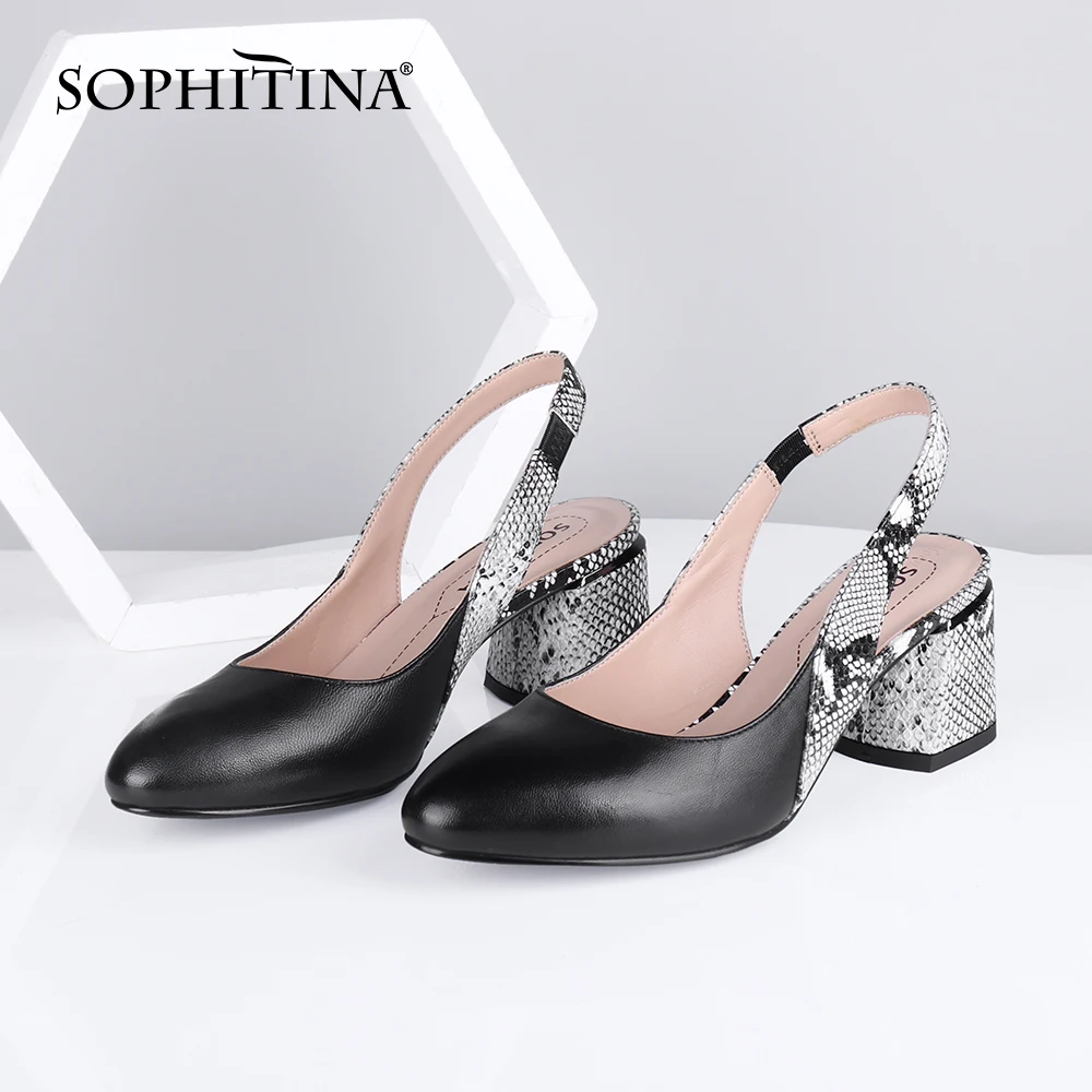 SOPHITINA/женские слинбэки Туфли лодочки на высоком каблуке Классические летние