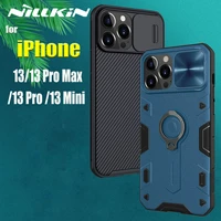 for iphone 13 pro max case nillkin slide camera protect armor tpu frosted shield textured fiber back cover for iphone13 mini
