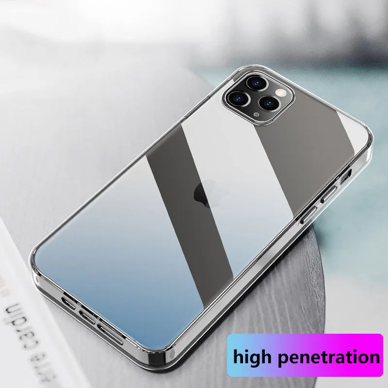

2Pcs Mobile Phone Covers Soft Silicone Transparent All Inclusive Lens Protective For iPhone 13 12 Pro MAX Mini Shockproof Cover