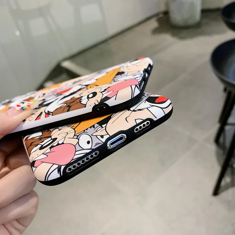 Cartoon Bugs Bunny For iPhone 11 Pro MAX X XR XS 8 7 6 6S Plus Case Cute Rabbit Painted Soft Silicone Cover Cases Coque |