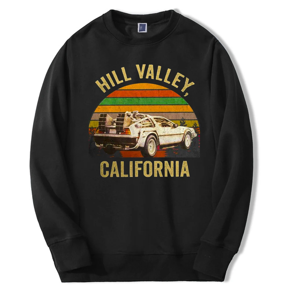 

Мужская толстовка для фитнеса Hill Valley California Back To Future, Осень-зима 2021, мужская Толстовка Оверсайз, тренировочный костюм, Мужская толстовка в стиле Харадзюку