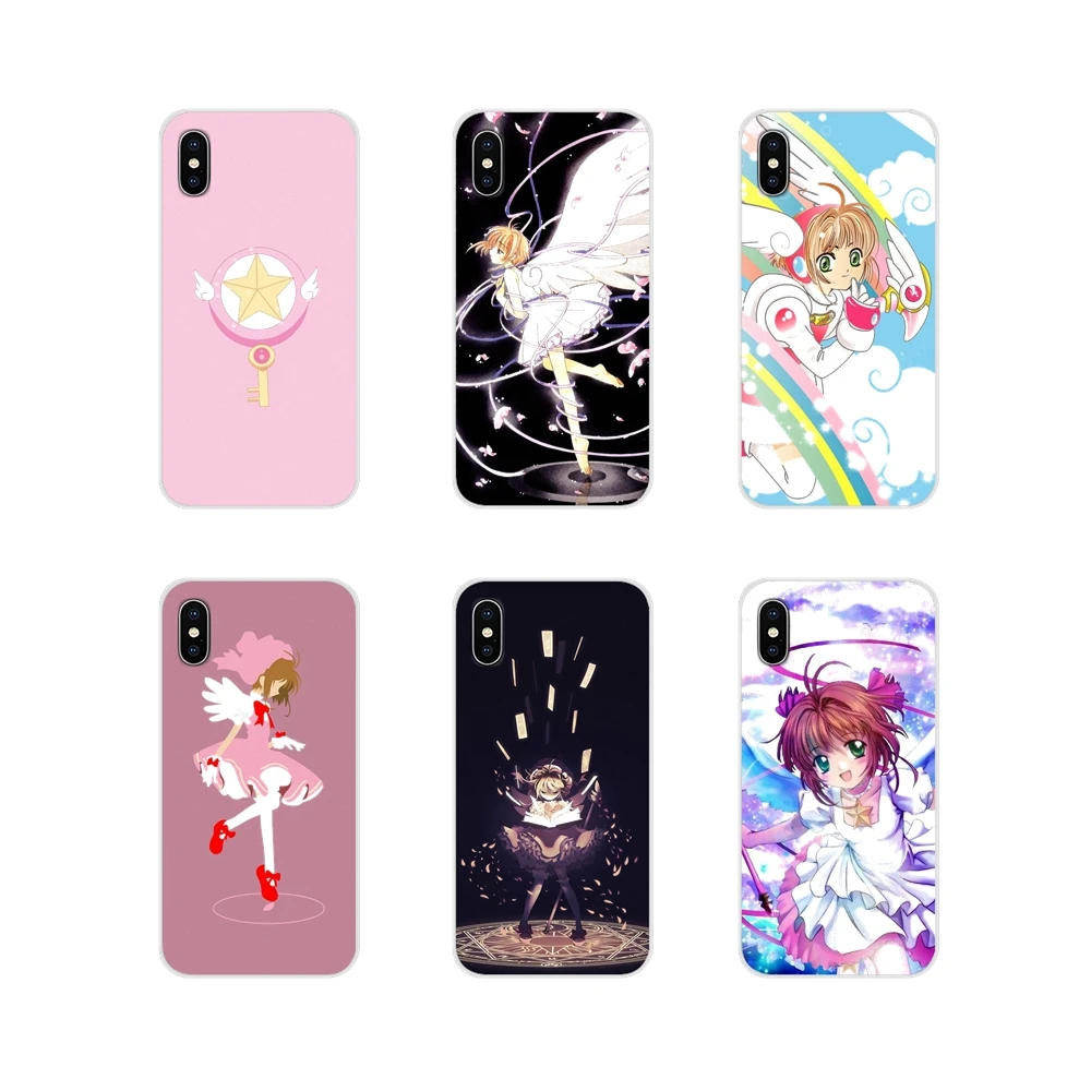 Прозрачный ТПУ чехол для Huawei G7 G8 P8 P9 P10 P20 P30 Lite Mini Pro P Smart Plus 2017 2018 2019 Sakura Card Captor Clow |