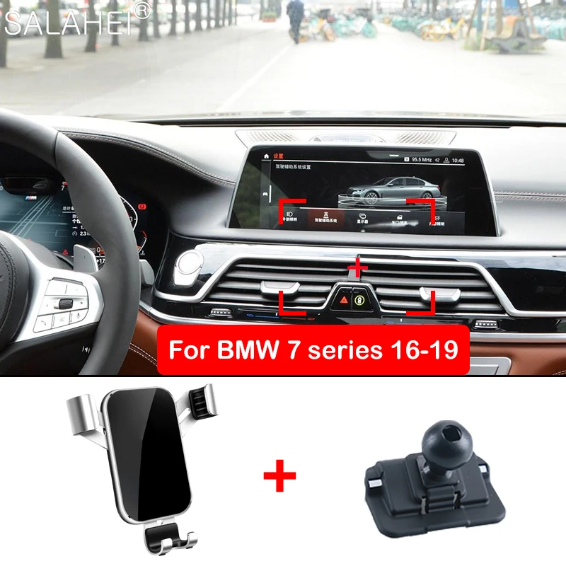 

Автомобильный держатель для телефона для BMW 1, 3, 4, 5, 7 серии F30, F31, на вентиляционное отверстие, Гравитационный кронштейн, внутренняя подставк...