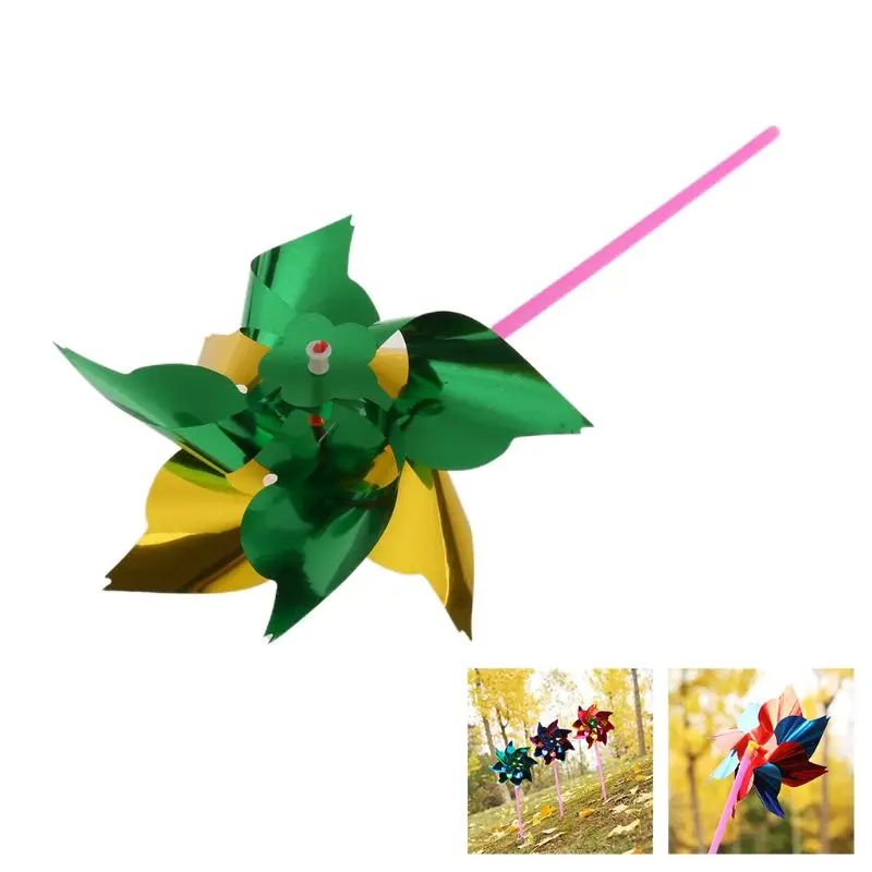 

85DE Lawn Pinwheels, Party Pinwheels Windmill Rainbow Pinwheel DIY Pinwheels Set for Kids Toy Garden Lawn Decor, 20 PCS