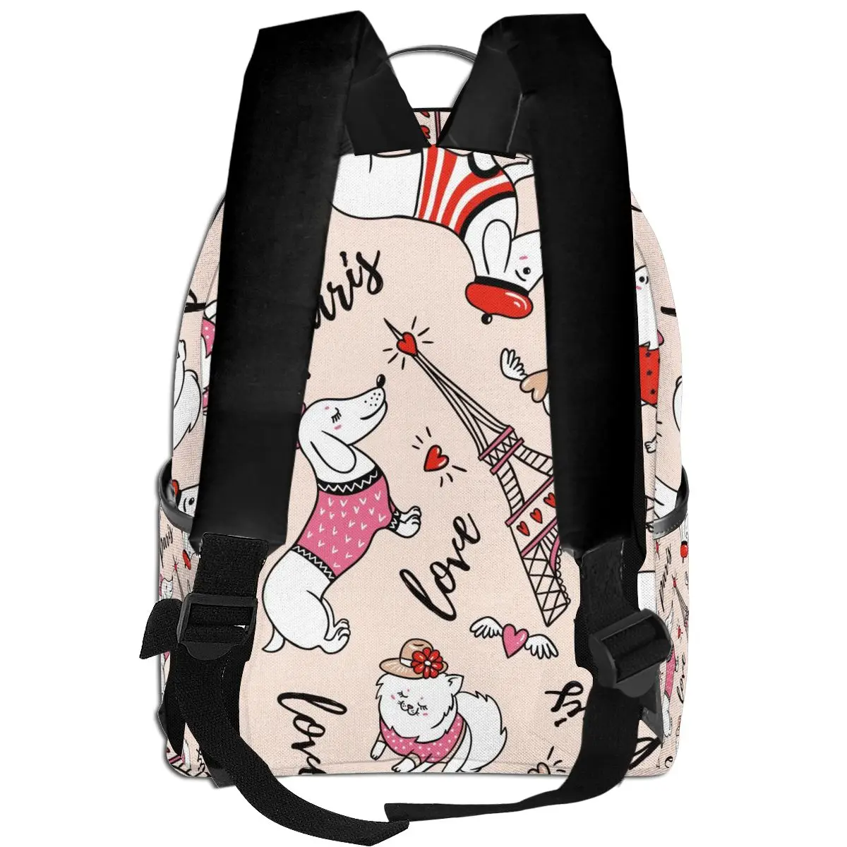 Классические простые женские рюкзаки школьная сумка для подростков Парижская