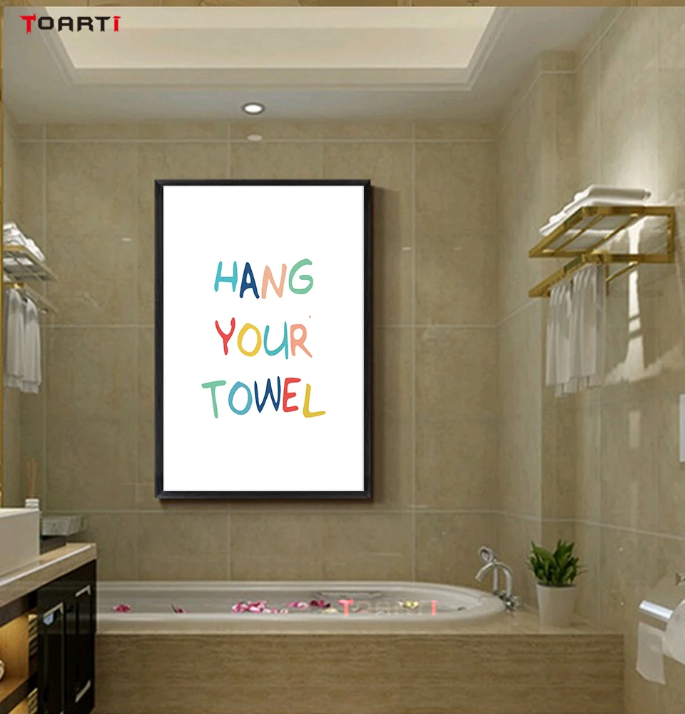 Wash Your Hands Toilet Quotes for Bathroom Wall Picture Canvas Painting Art Murals Poster&ampPrints Washroom Restroom Home Decor | Дом и сад