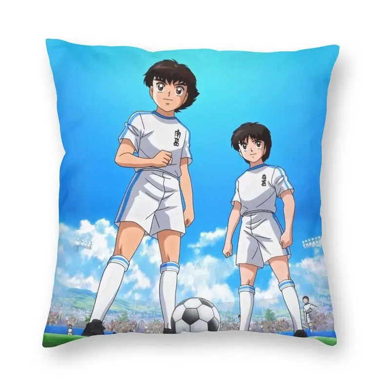 

Наволочка манга капитан Цубаса, домашняя декоративная двухсторонняя наволочка для футбола в японском стиле, искусственная наволочка для г...