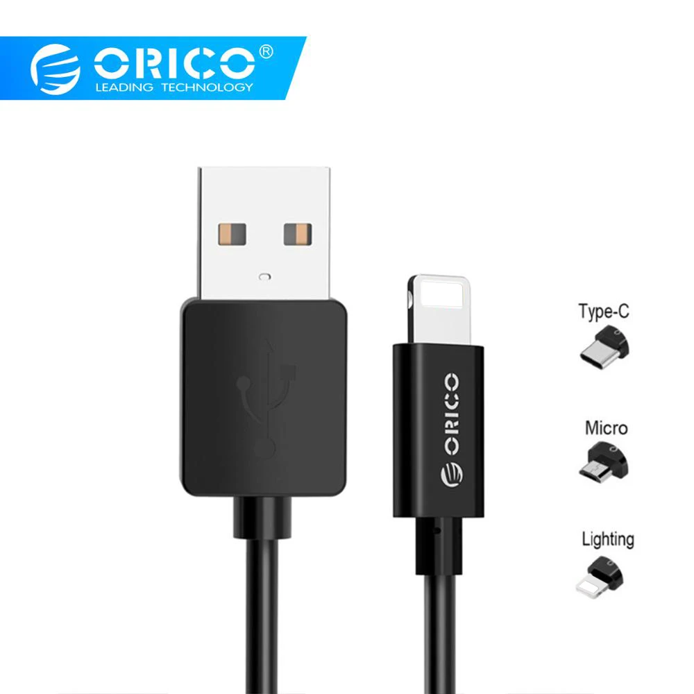 ORICO USB Cable For iPhone X 8 8plus 2A Fast Charging Data Sync Reversible lighting 7 7plus 6 6s 6plus iPad | Мобильные телефоны и