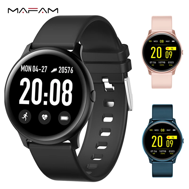 MAFAM KW19 Смарт часы женские монитор сердечного ритма многоязычные IP67