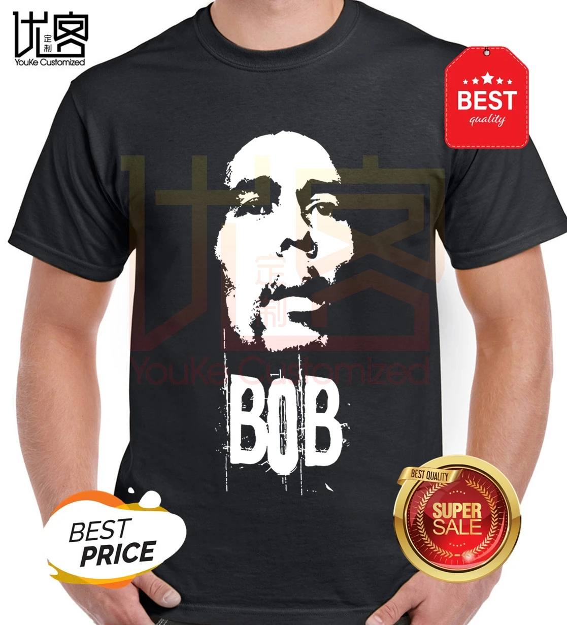 Pot Rasta Bob Marley Мужская черная футболка мужская женская 100% хлопковая с короткими