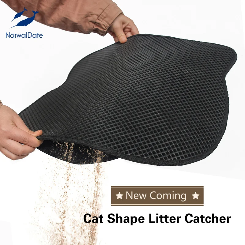 Водонепроницаемый двухслойный коврик для кошачьего туалета Ловца экологически